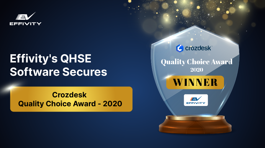 Effivity's QHSE Software Secures Crozdesk Quality Choice Award 2020
