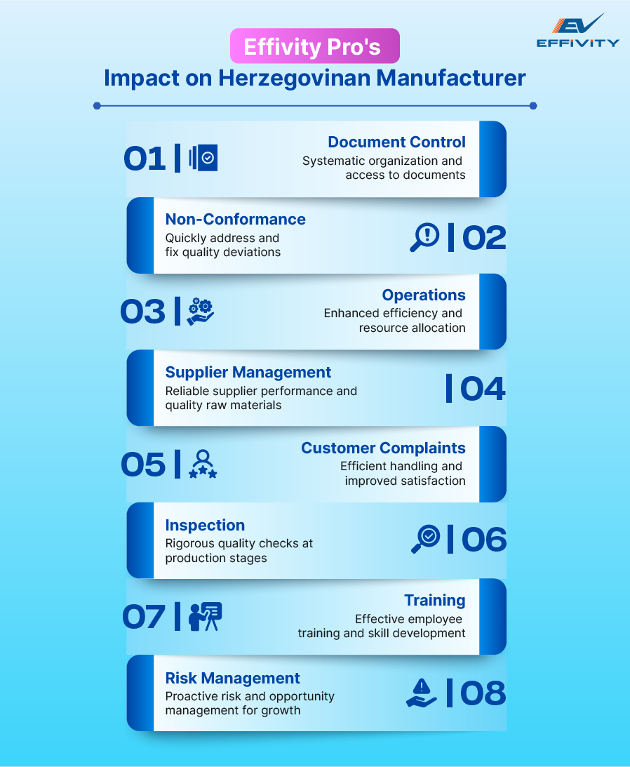 Effivity Pro's Impact on Herzegovinan Manufacturer 